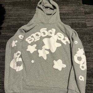 sp5der beluga hoodie gray